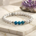 Bracelet "Minceur" En Apatite et Howlite