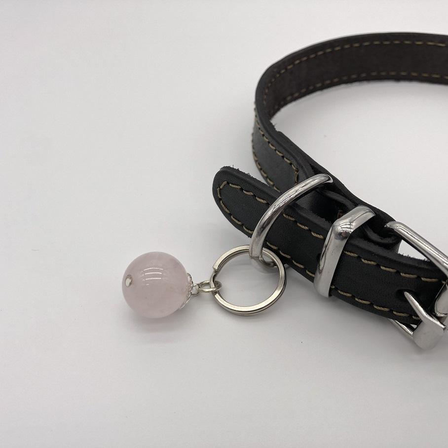 Bijoux pour animaux en Quartz Rose - lespierresdubienetre