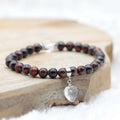 Bracelet "Force" en Oeil-de-Taureau (Coeur en Quartz)