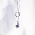 Collier "Sagesse" en Améthyste Anneau Argent 925