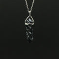 Pendentif "Spontanéité" en Obsidienne Neige Pointe