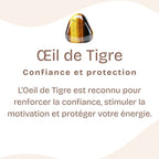 Pendentif "Confiance" en Oeil de Tigre Ref : Odt2