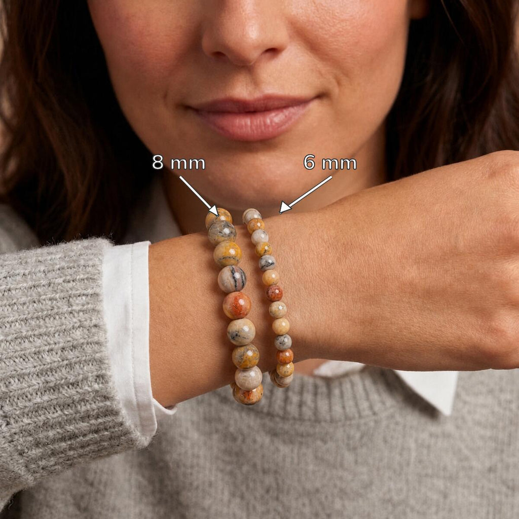 Bracelet "Joie" en Agate Crazy Lace
