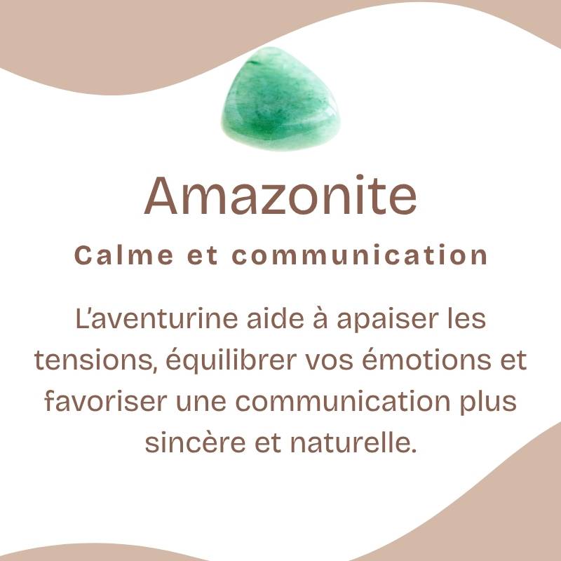 Pendentif "Apaisement" en Amazonite du Brésil Pointe