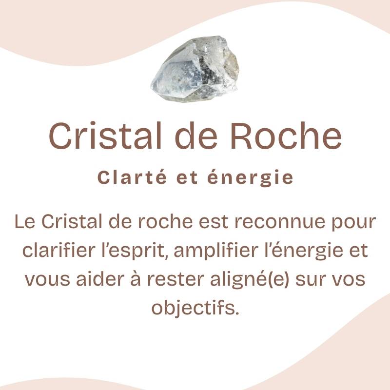 Pendentif "Amplificateur" en Quartz (cristal de roche) Goutte