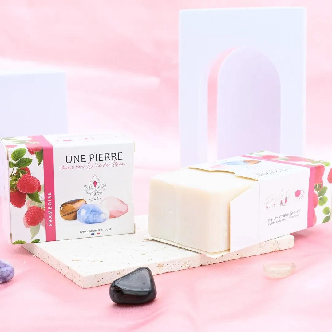 Savon surprise, parfum Framboise - lespierresdubienetre