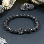 Bracelet Homme Pierre de Lave - Ancrage et Vitalité Marin