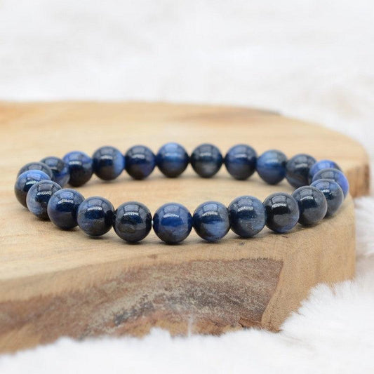 Bracelet "Accord" en Cyanite Bleue profond - lespierresdubienetre