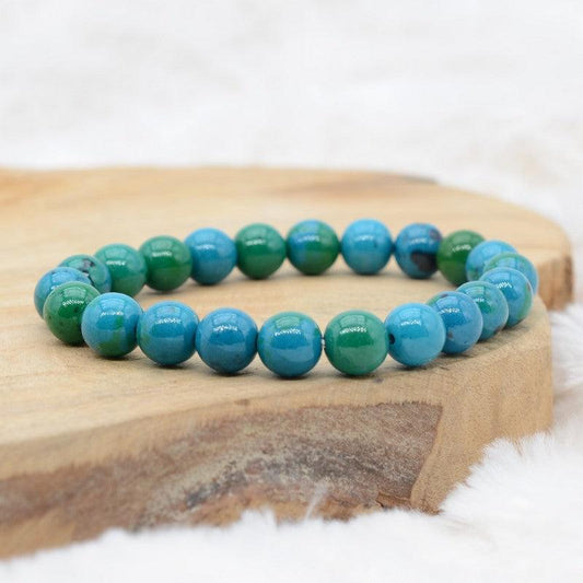 Bracelet en Chrysocolle - lespierresdubienetre