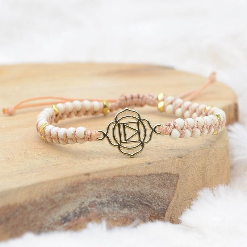 Bracelet Boho Tressé "Patience" - lespierresdubienetre