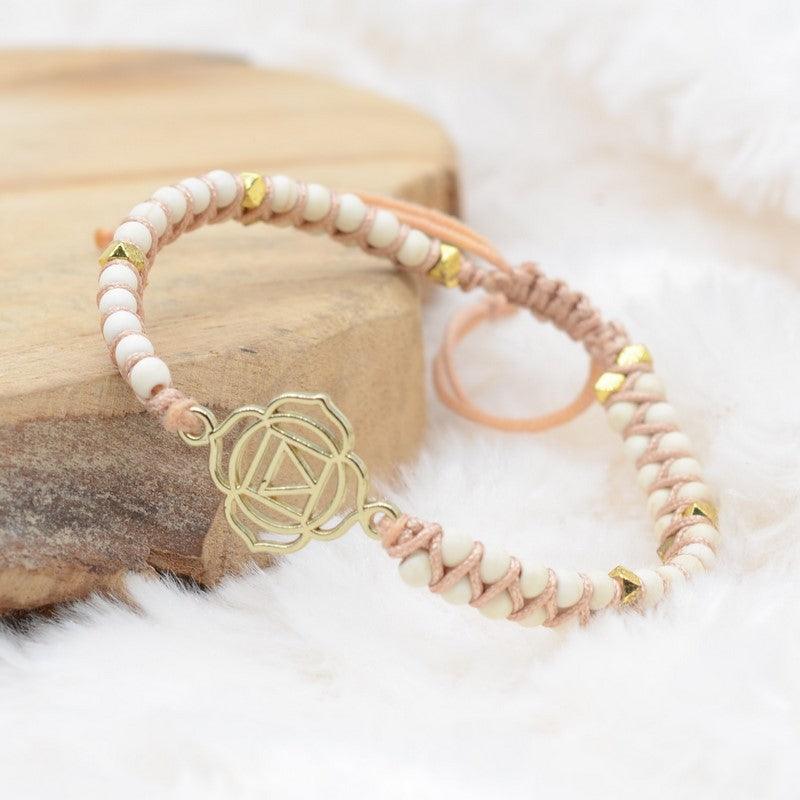 Bracelet Boho Tressé "Patience" - lespierresdubienetre