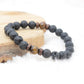 Bracelet "Confiance & Reconstruction" en Oeil de Tigre & Pierre de Lave Homme - lespierresdubienetre