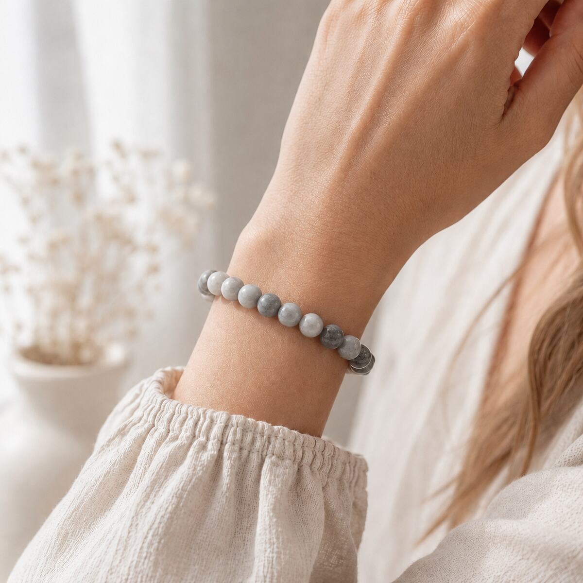 Bracelet "Calme et Protection" en Œil-de-Faucon