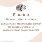 Bracelet "Concentration" roulé en Fluorine