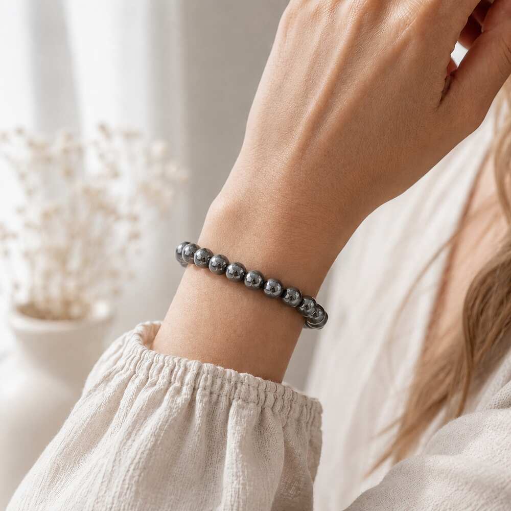 Bracelet "Dissipation" en Hématite