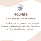 Bracelet Cristal "Patience" en Howlite