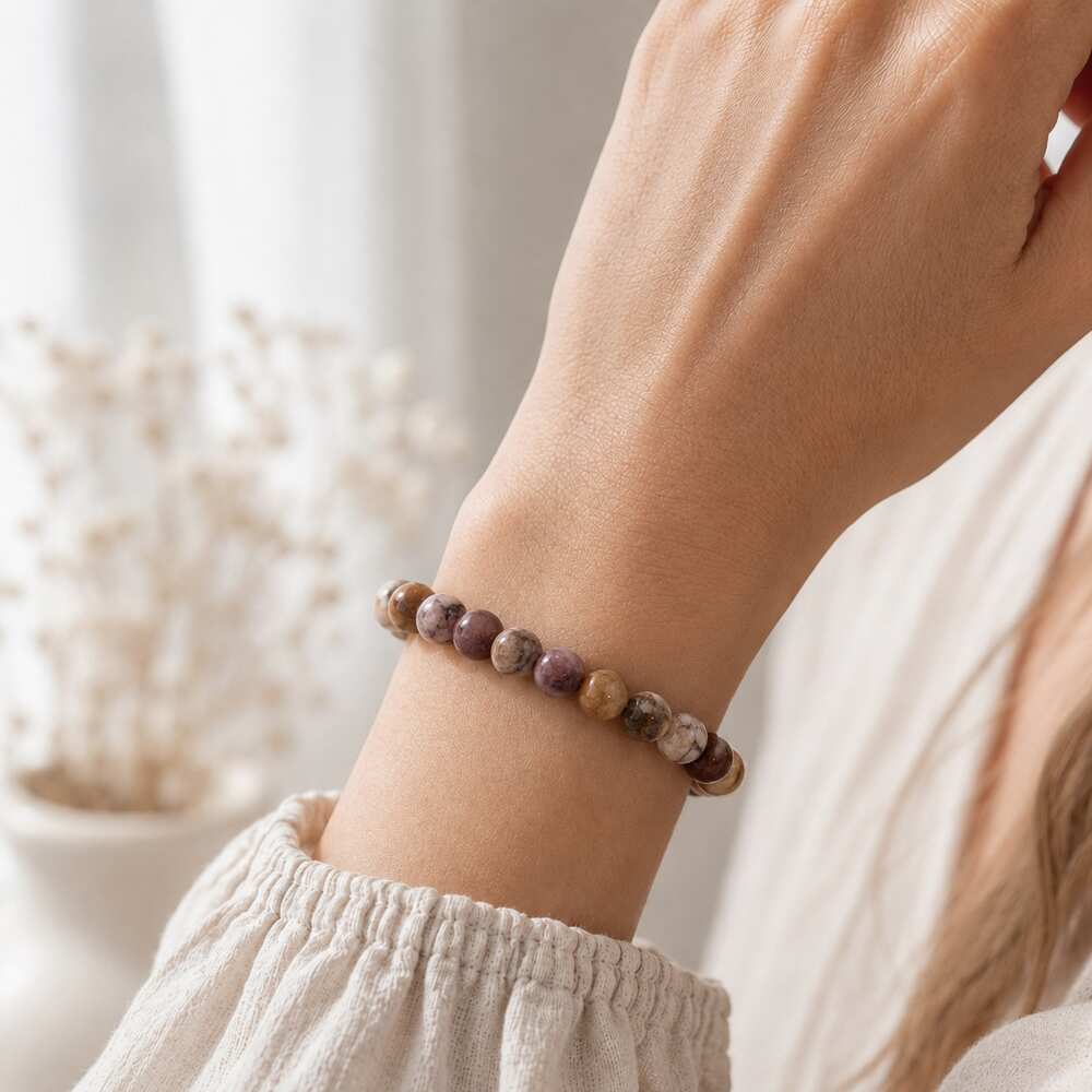 Bracelet "Soulagement" en Jaspe