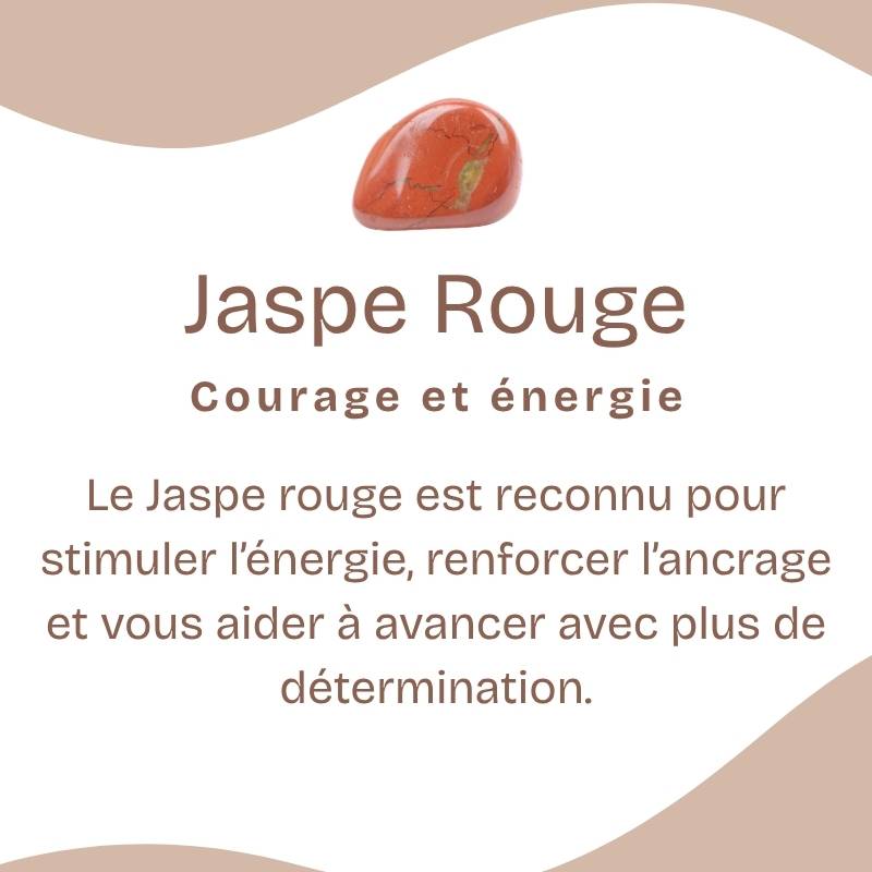 Boucles d'oreilles "Protectrice" en Jaspe Rouge Goutte (Argent 925)