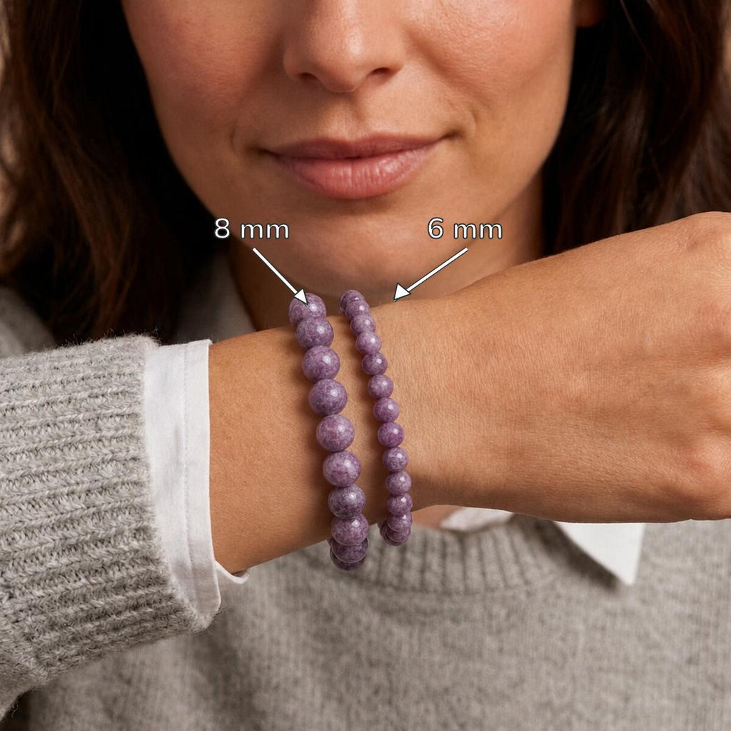Bracelet "Éveil" en Lépidolite