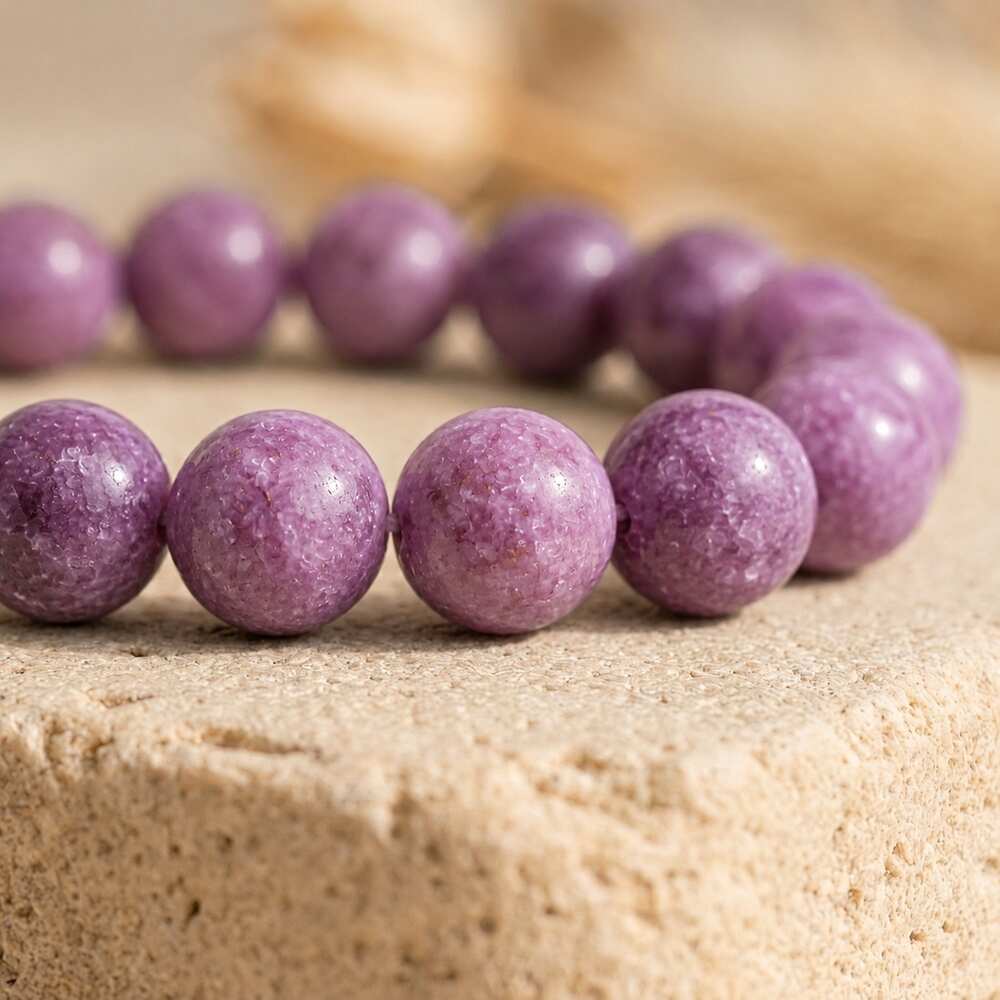 Bracelet "Éveil" en Lépidolite