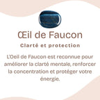 Bracelet roulé "Calme et Protection" en Œil-de-Faucon