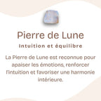 Bracelet "Féminité" en Pierre de Lune multicolore à facettes