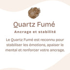 Bracelet "Lucidité" en Quartz Fumé à facettes