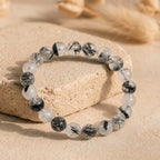 Bracelet "Purification et Protection" en Quartz & Tourmaline Noire