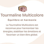 Bracelet "Renfort" en Tourmaline Multicolore