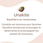 Porte-clés "Apprentissage" en Unakite