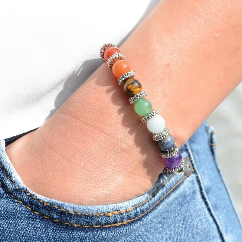 Bracelet 7 chakras à -70% - lespierresdubienetre