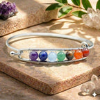 Bracelet "Accord des 7 Chakras" Argenté