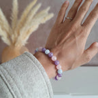 Bracelet "Anti-stress" Mix en Améthyste, Aigue Marine et Quartz Rose