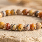 Bracelet "Joie" en Agate Crazy Lace