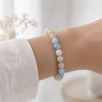 Bracelet "Attirance" en Morganite & Aigue-Marine