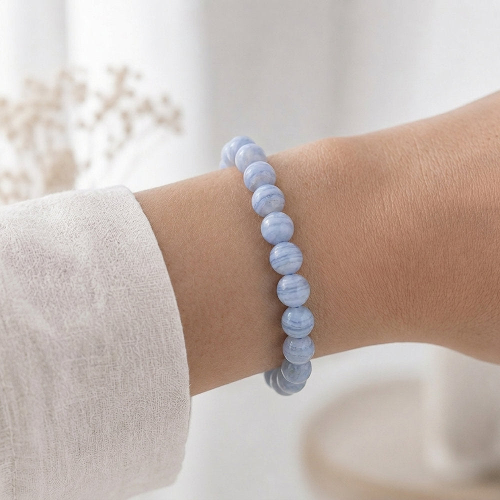 Bracelet "Communication" en Calcédoine