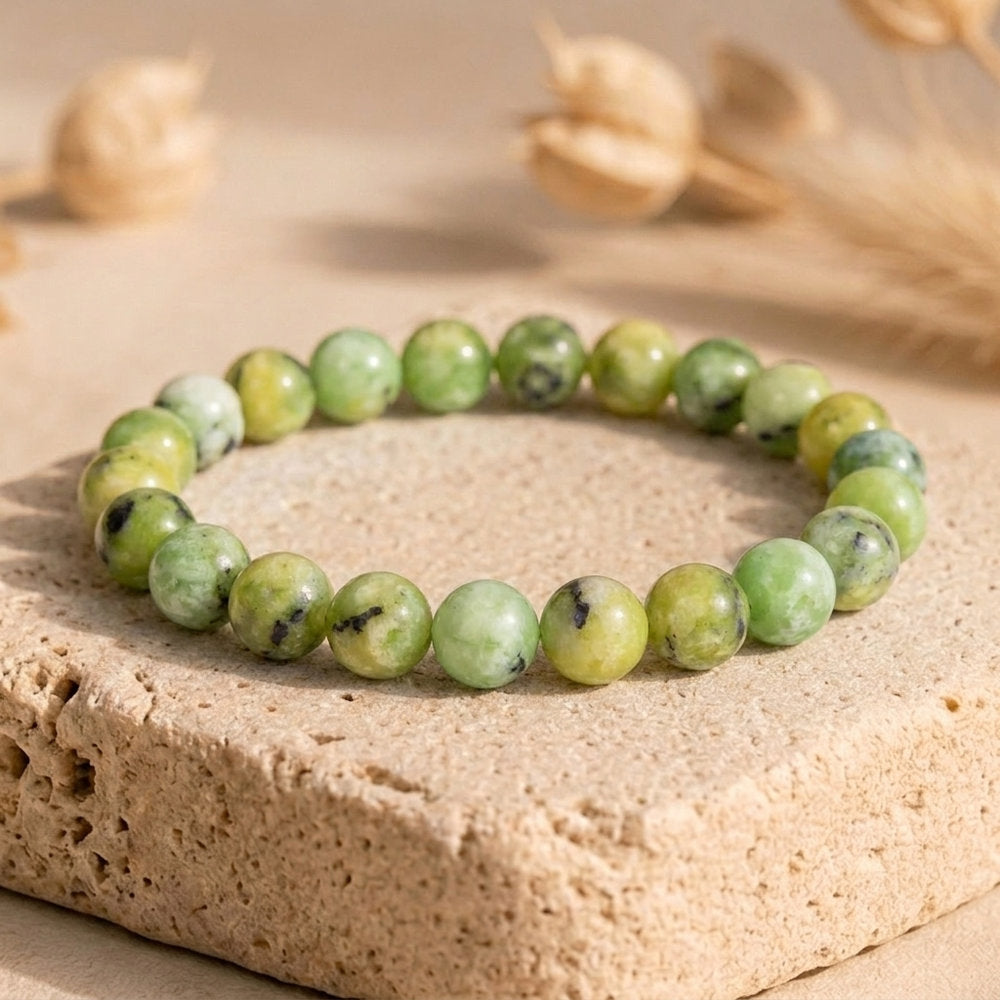 Bracelet "Réconfort" en Chrysoprase