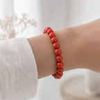 Bracelet "Intuition" en Corail Rouge