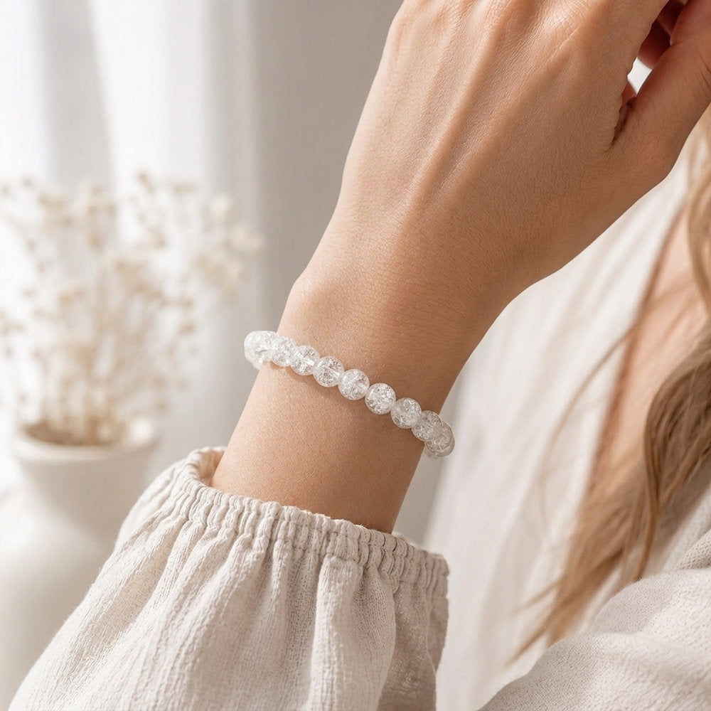 Bracelet "Amplificateur" en Quartz brisé (Cristal de Roche)