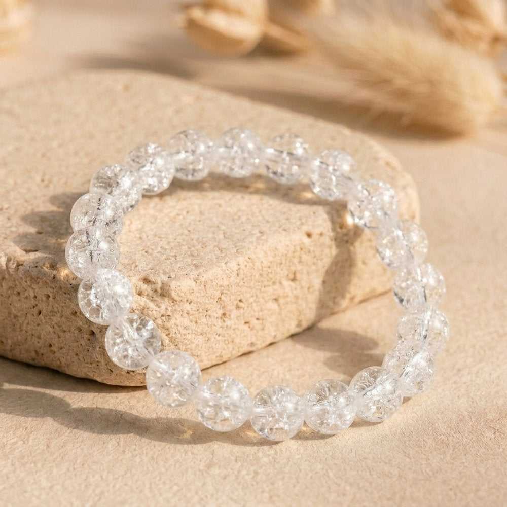 Bracelet "Amplificateur" en Quartz brisé (Cristal de Roche)