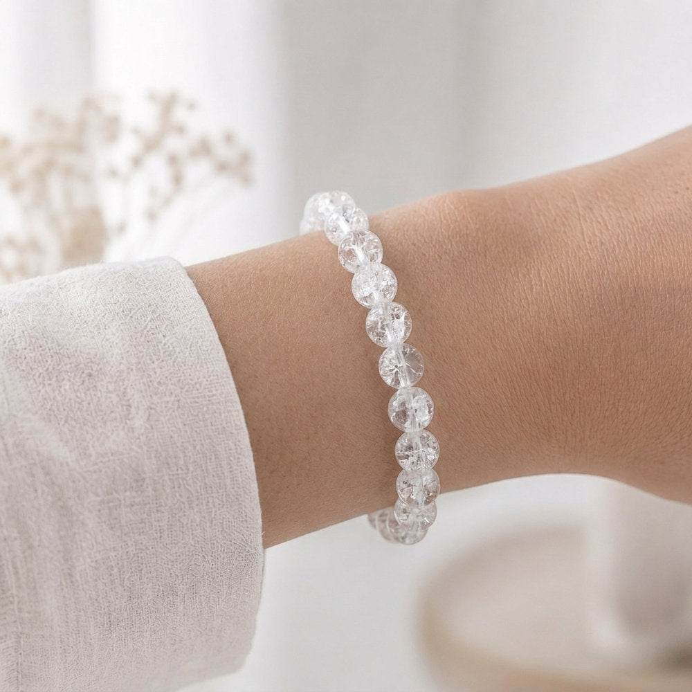 Bracelet "Amplificateur" en Quartz brisé (Cristal de Roche)