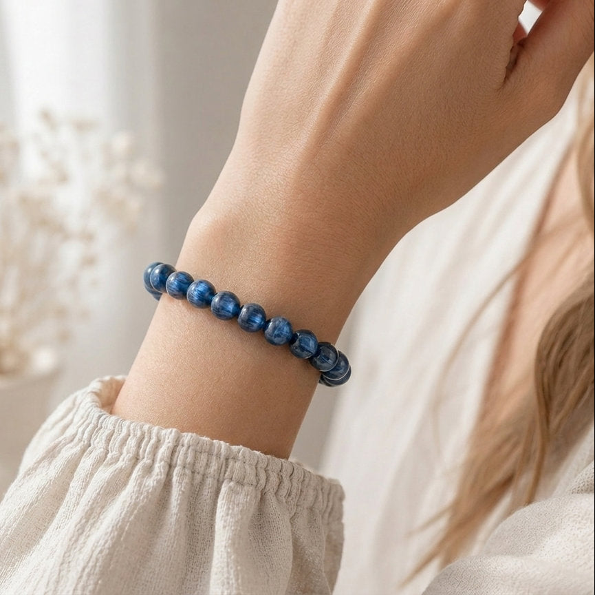 Bracelet "Accord" en Cyanite Bleue profond