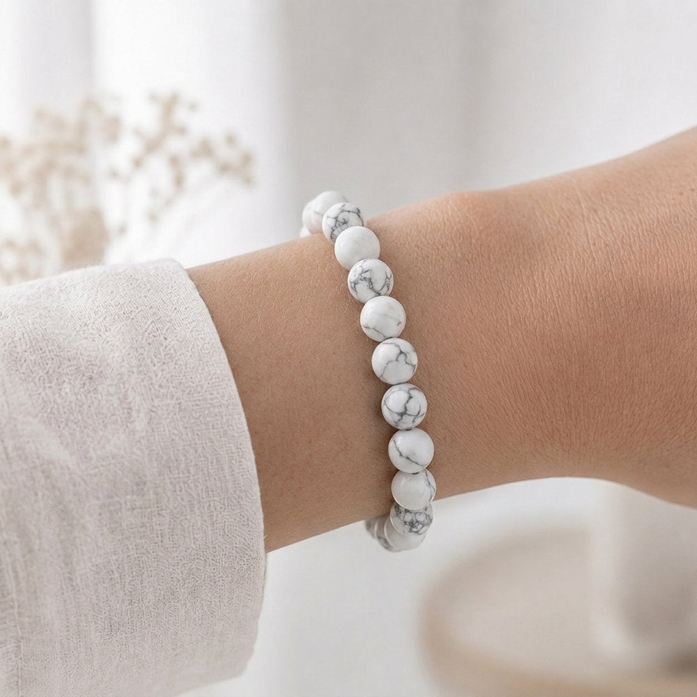 Bracelet "Patience" en Howlite