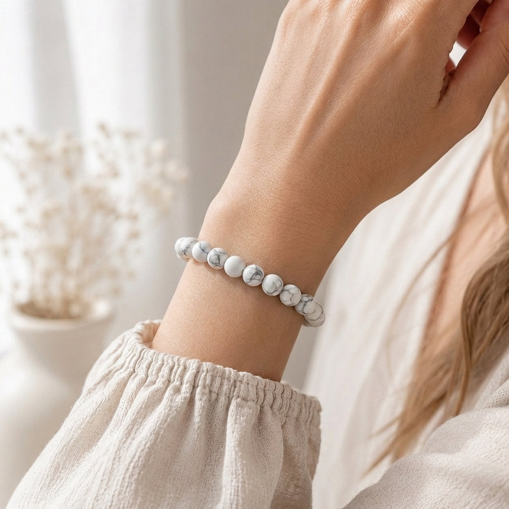 Bracelet "Patience" en Howlite