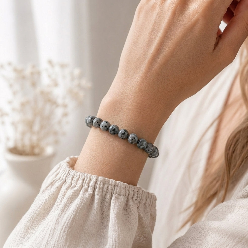 Bracelet "Relaxation" en Larvikite