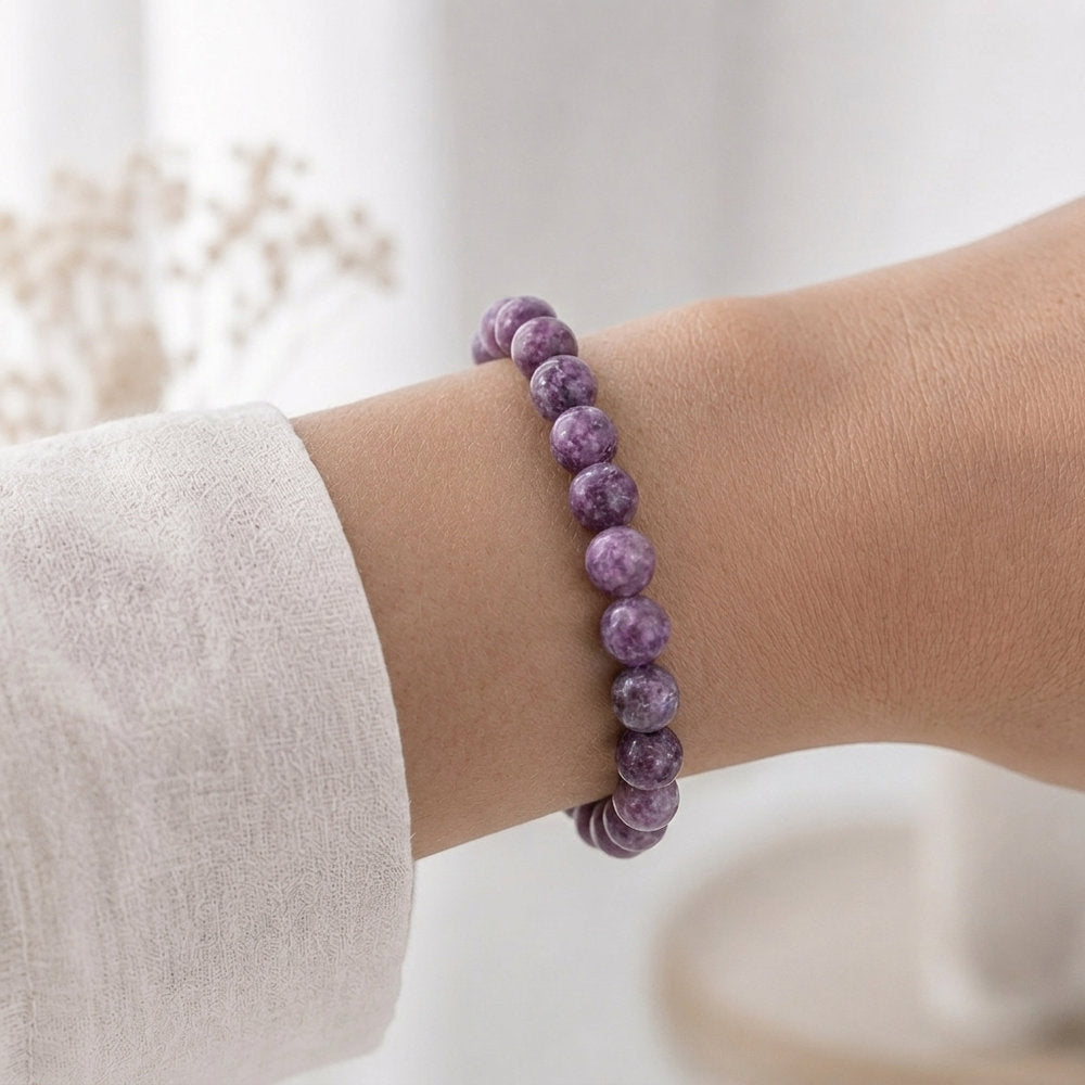 Bracelet "Éveil" en Lépidolite