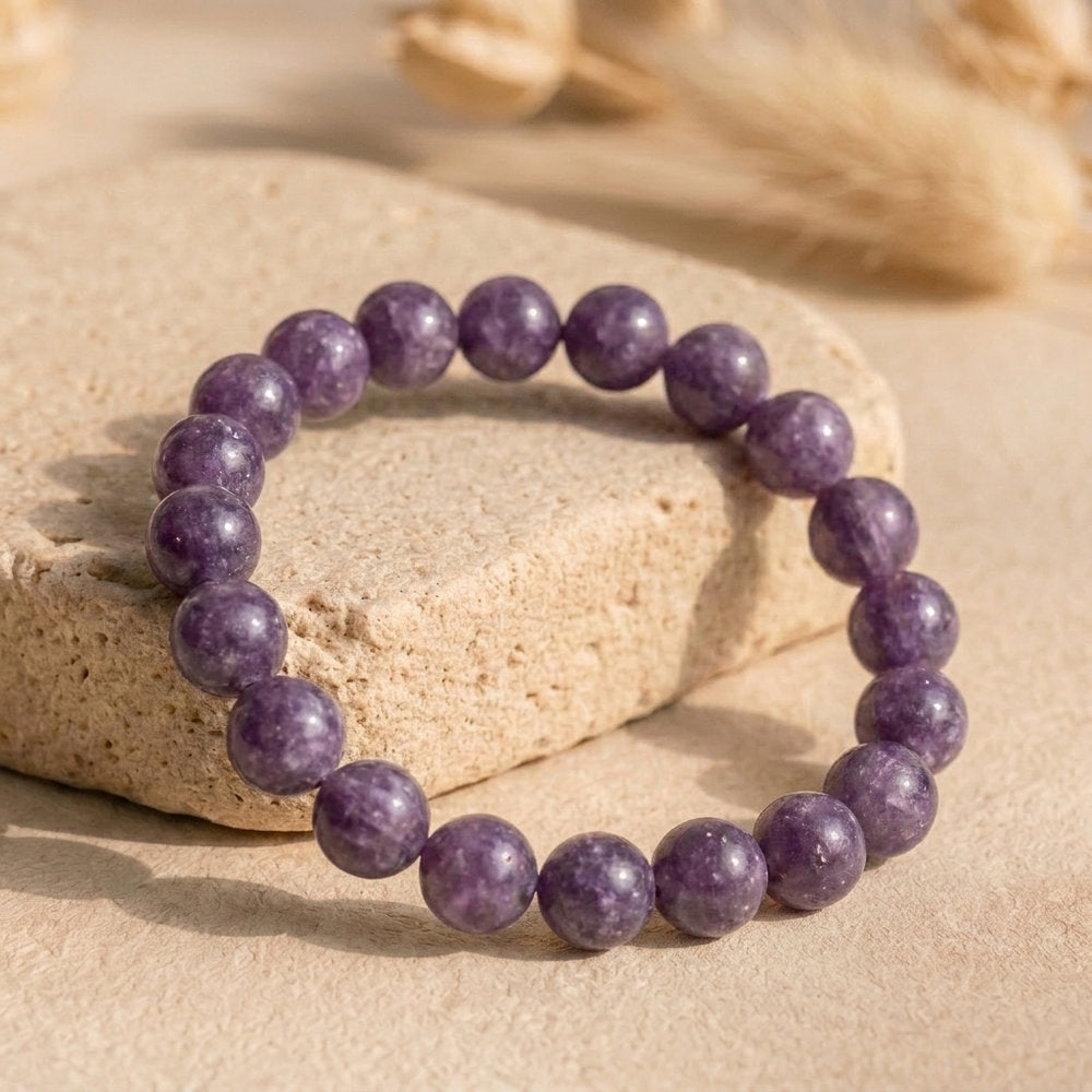 Bracelet "Éveil" en Lépidolite