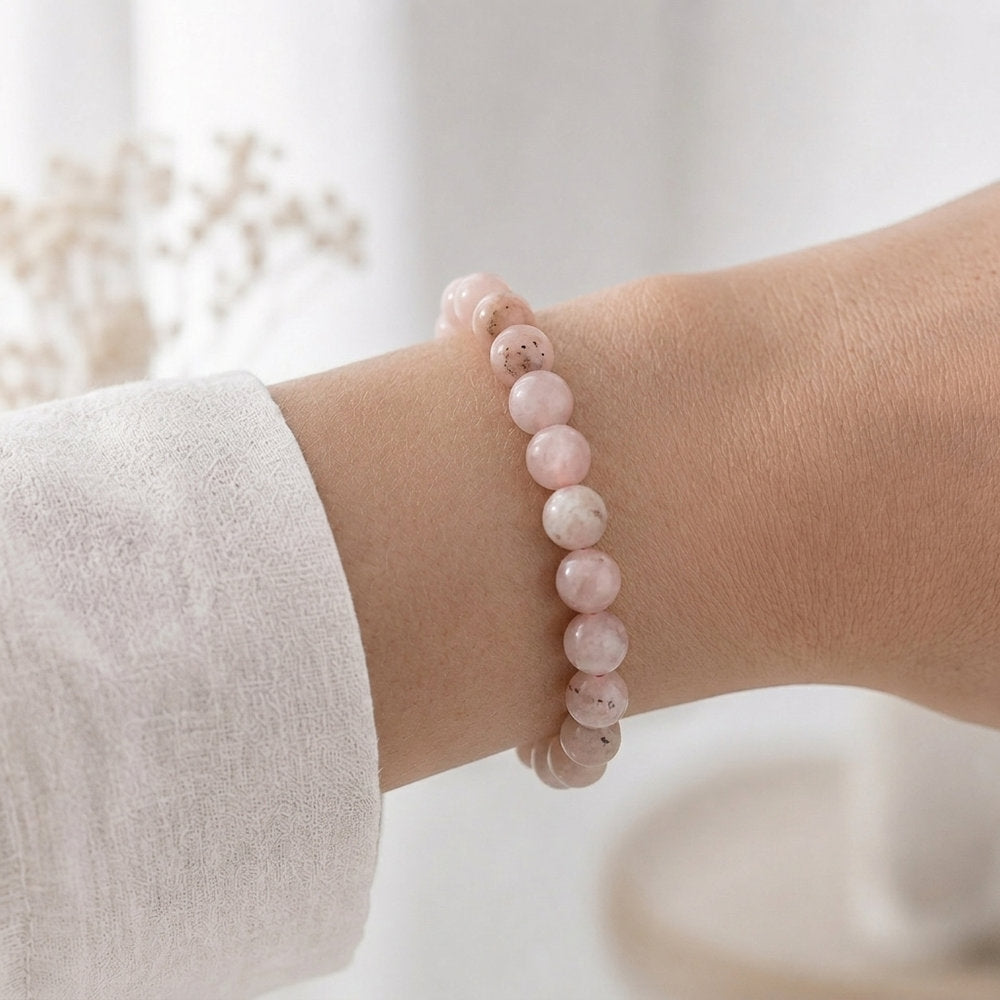 Bracelet "Douceur" en Opale Rose
