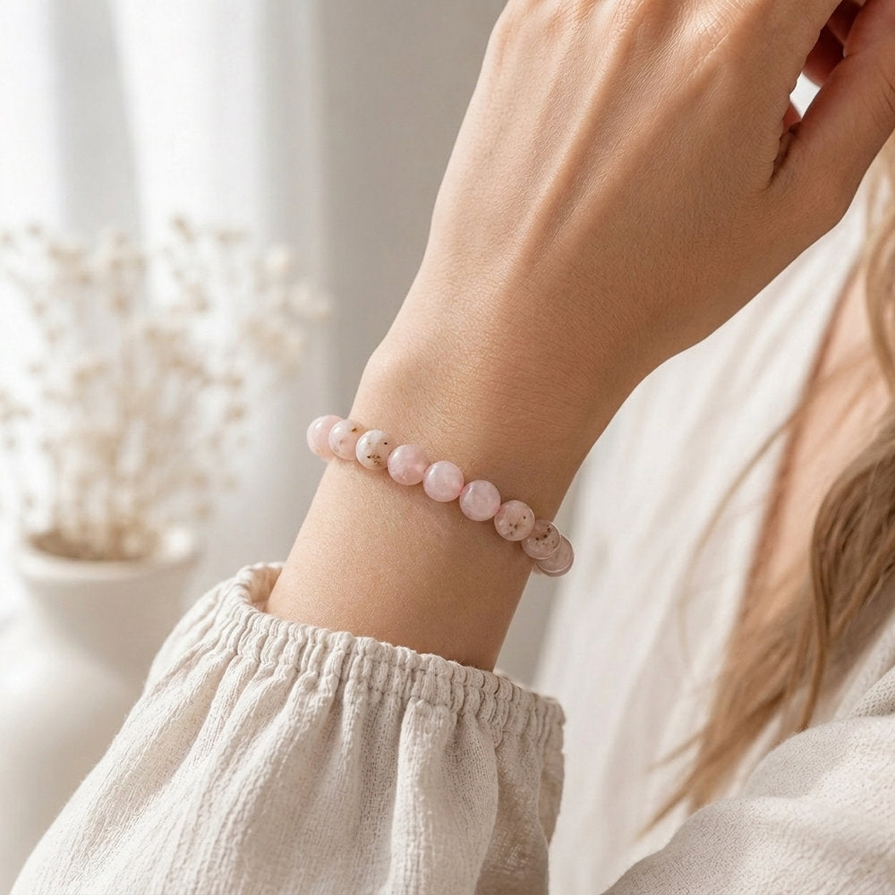 Bracelet "Douceur" en Opale Rose
