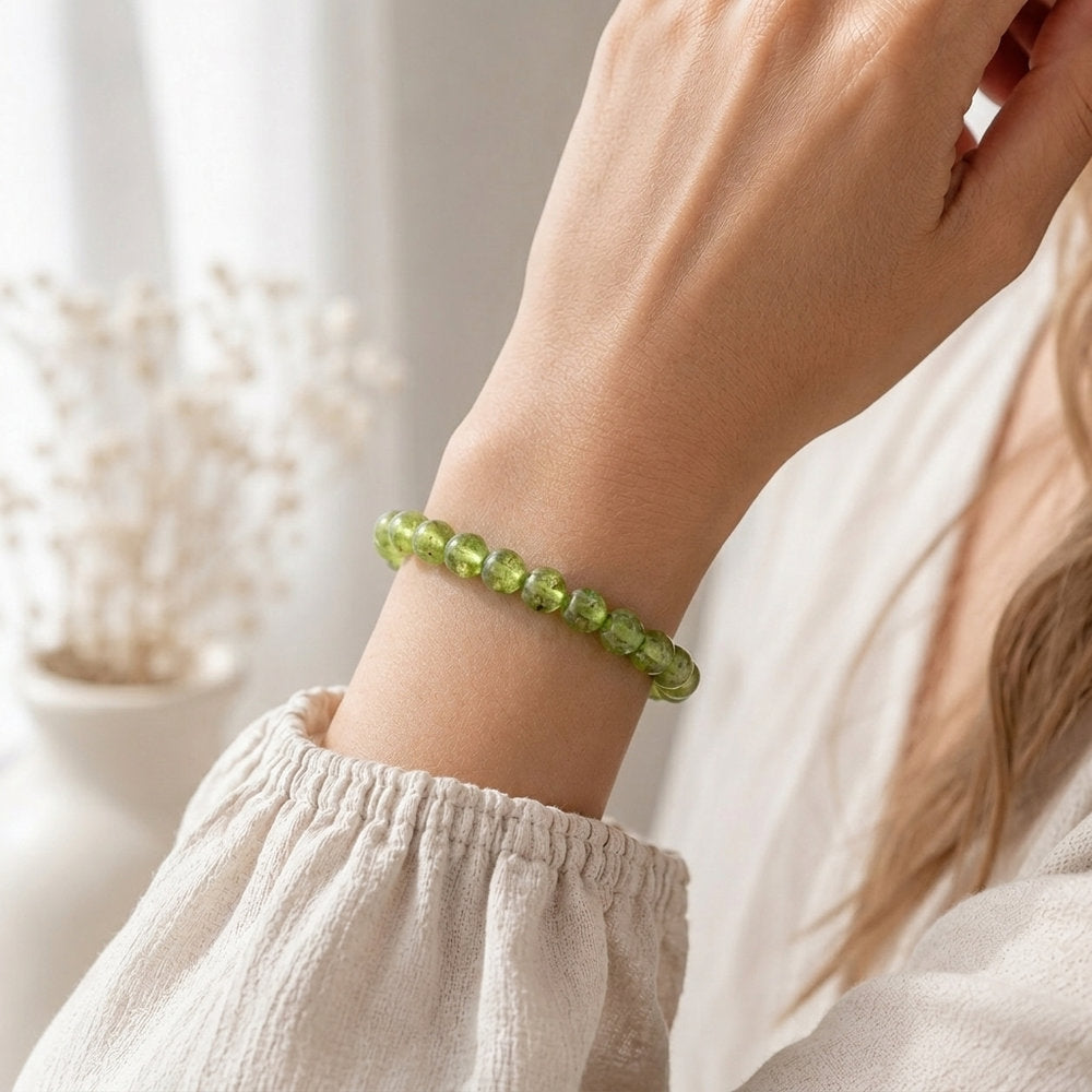 Bracelet "Atténuation" en Péridot